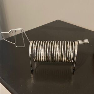Silver Dog Themed Paper Holder